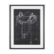 Horse Seat Black I by Mercana Studio a Hand Embellished Textured Framed Art Print by Mercana at Eve Furniture