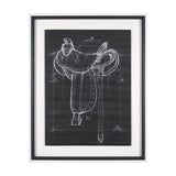 Horse Seat Black I by Mercana Studio a Hand Embellished Textured Framed Art Print by Mercana at Eve Furniture