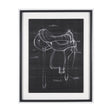 Horse Seat Black II by Mercana Studio a Hand Embellished Textured Framed Art Print by Mercana at Eve Furniture