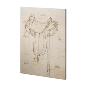 Horse Seat I by Mercana Studio a Hand Embellished Textured Canvas by Mercana at Eve Furniture