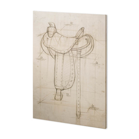 Horse Seat I by Mercana Studio a Hand Embellished Textured Canvas by Mercana at Eve Furniture