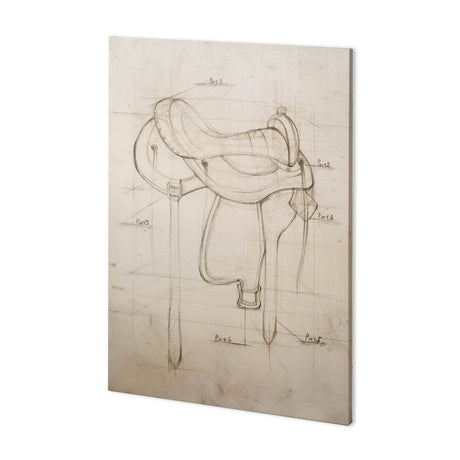 Horse Seat II by Mercana Studio a Hand Embellished Textured Canvas by Mercana at Eve Furniture