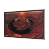 Horseshoe Bend by Gary Blatter a Hand Embelished Textured Framed Photo Art Print by Mercana at Eve Furniture