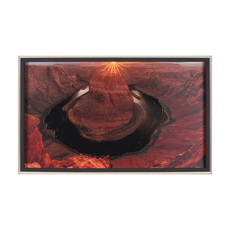 Horseshoe Bend by Gary Blatter a Hand Embelished Textured Framed Photo Art Print by Mercana at Eve Furniture