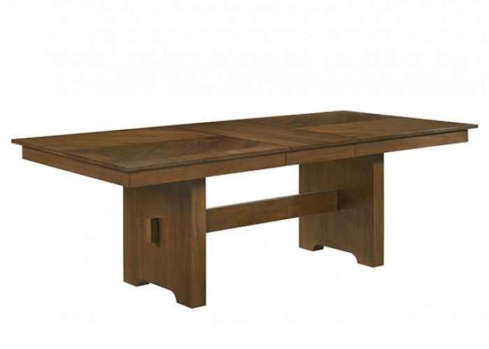 Horsholm Walnut 7-Piece Dining Table Set by Furniture of America at Eve Furniture