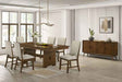 Horsholm Walnut 7-Piece Dining Table Set by Furniture of America at Eve Furniture