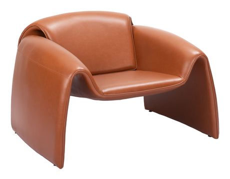 Horten Brown Accent Chair by Zuomod at Eve Furniture