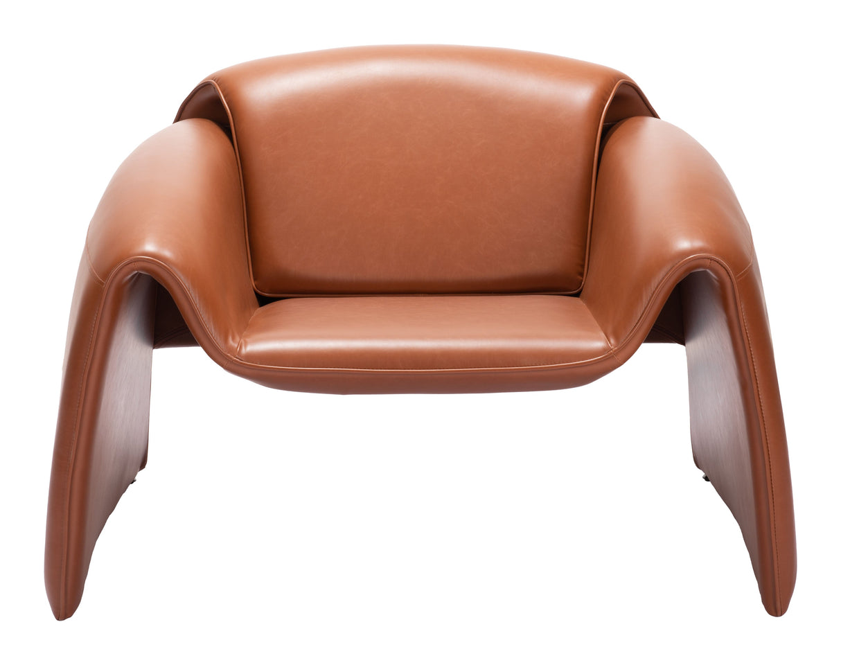 Horten Brown Accent Chair by Zuomod at Eve Furniture