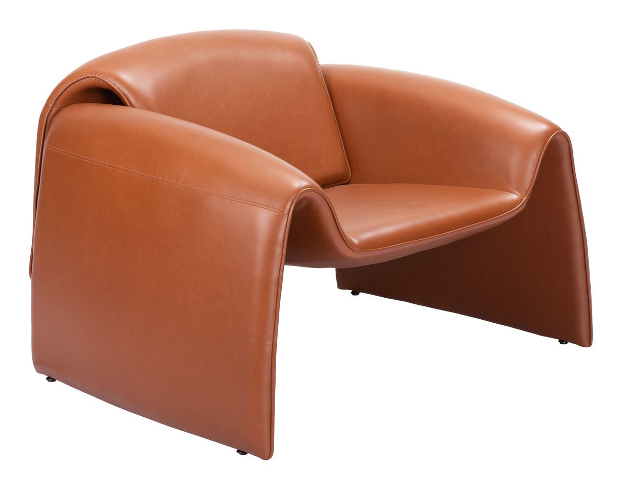 Horten Brown Accent Chair by Zuomod at Eve Furniture