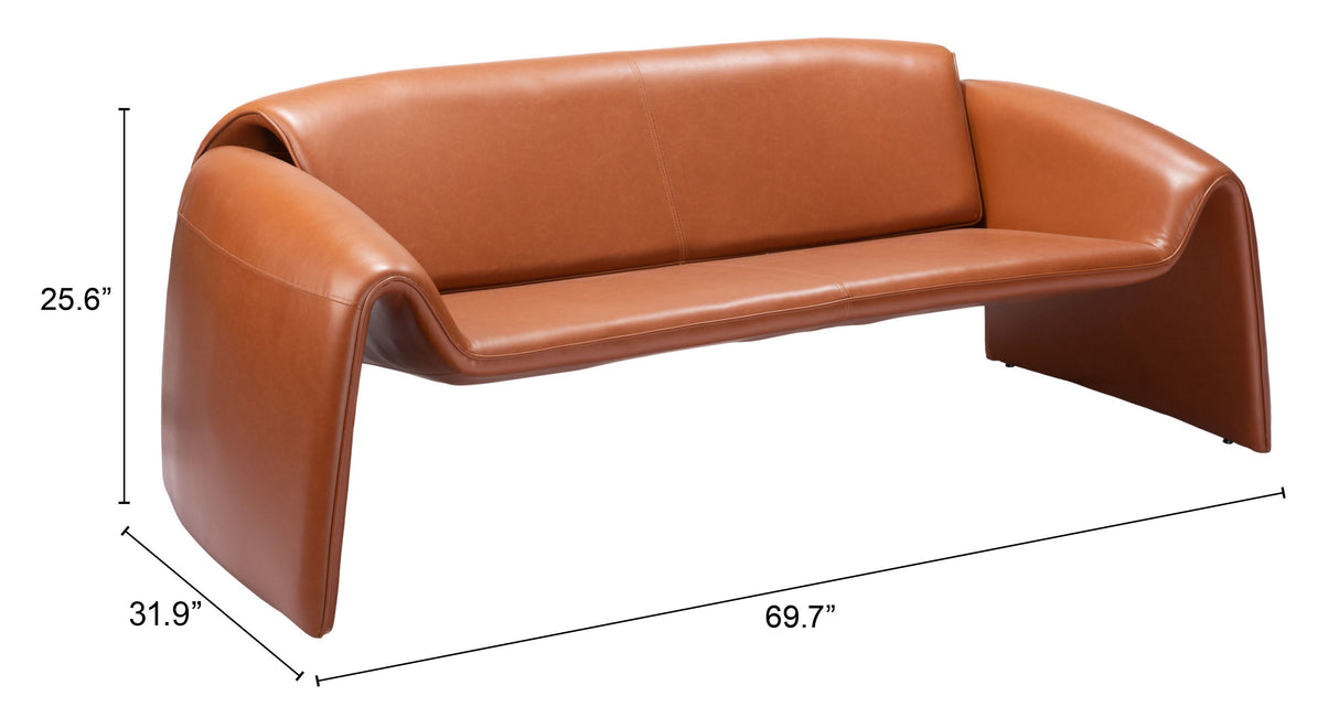 Horten Brown Sofa by Zuomod at Eve Furniture