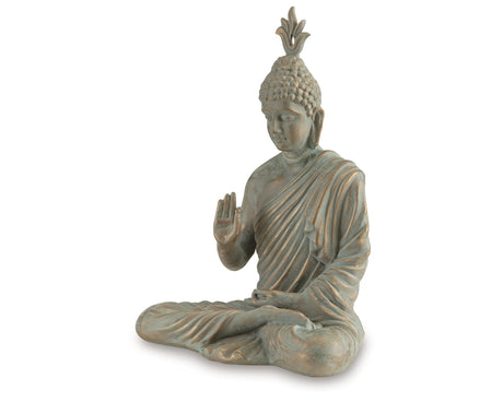 Hosgrove Verigris Patina Sculpture by Ashley at Eve Furniture