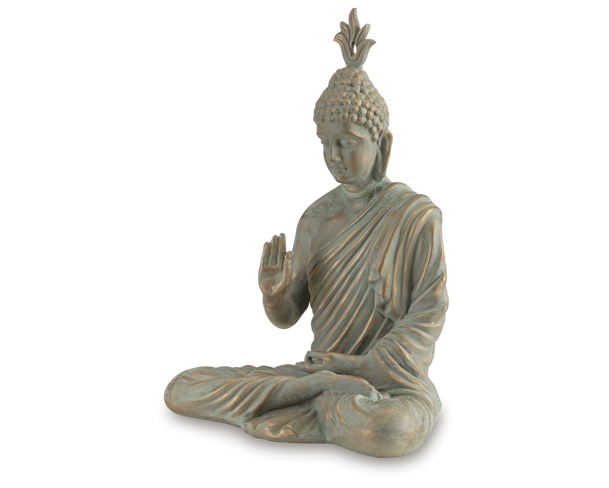 Hosgrove Verigris Patina Sculpture by ASHLEY FURNITURE at Eve Furniture