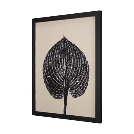 Hosta B by Mary Margaret Briggs a Hand Embellished Textured Framed Art Print by Mercana at Eve Furniture
