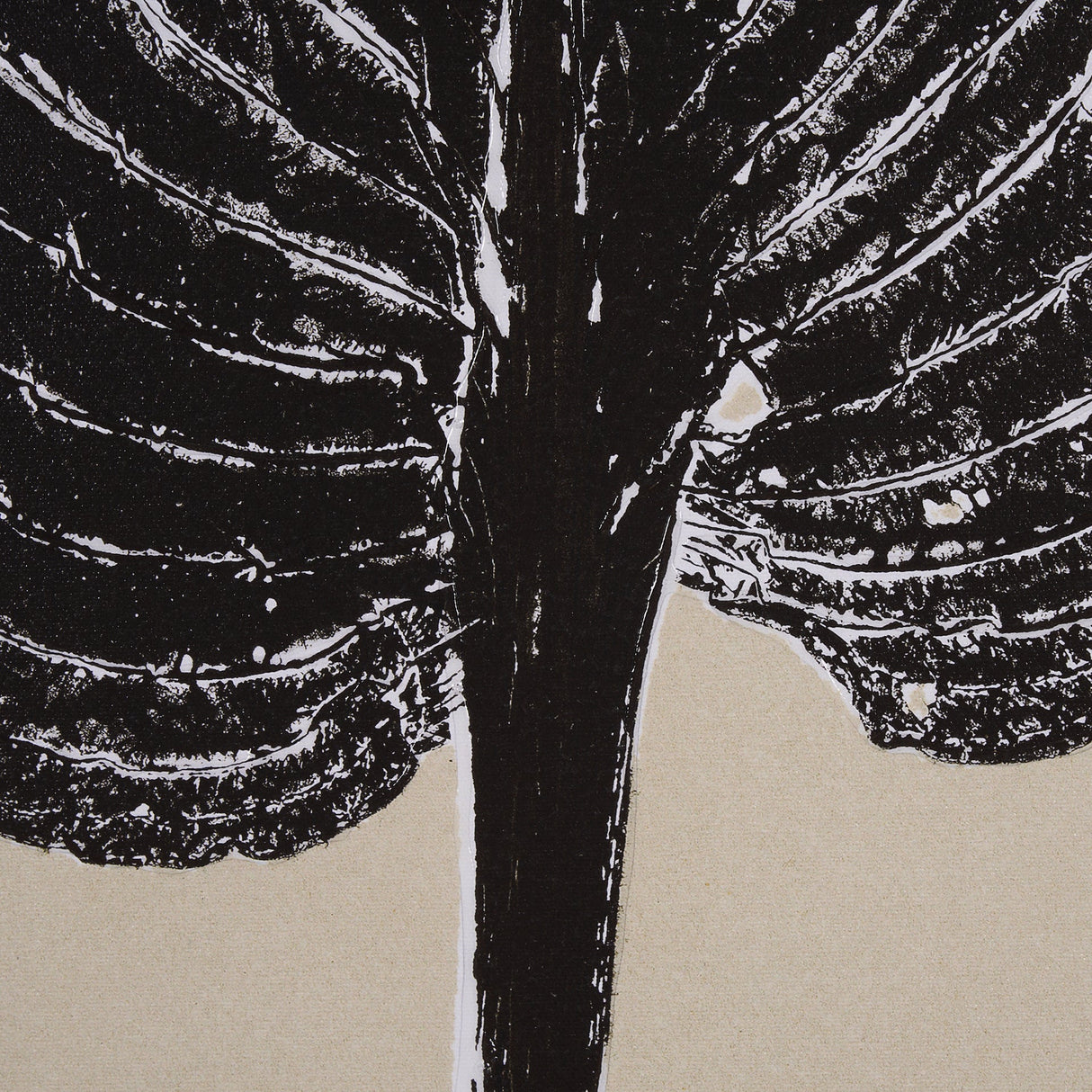 Hosta B by Mary Margaret Briggs a Hand Embellished Textured Framed Art Print by Mercana at Eve Furniture