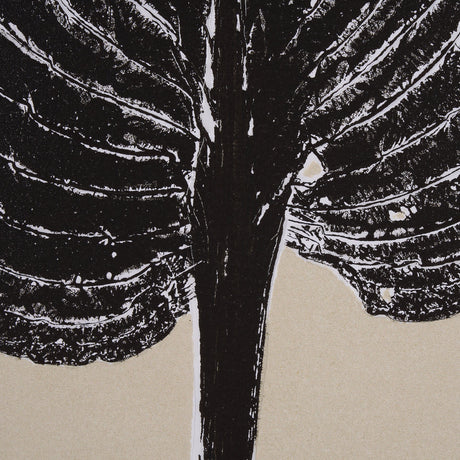 Hosta B by Mary Margaret Briggs a Hand Embellished Textured Framed Art Print by Mercana at Eve Furniture