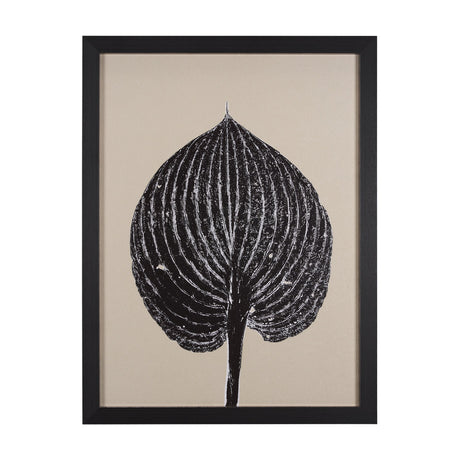 Hosta B by Mary Margaret Briggs a Hand Embellished Textured Framed Art Print by Mercana at Eve Furniture