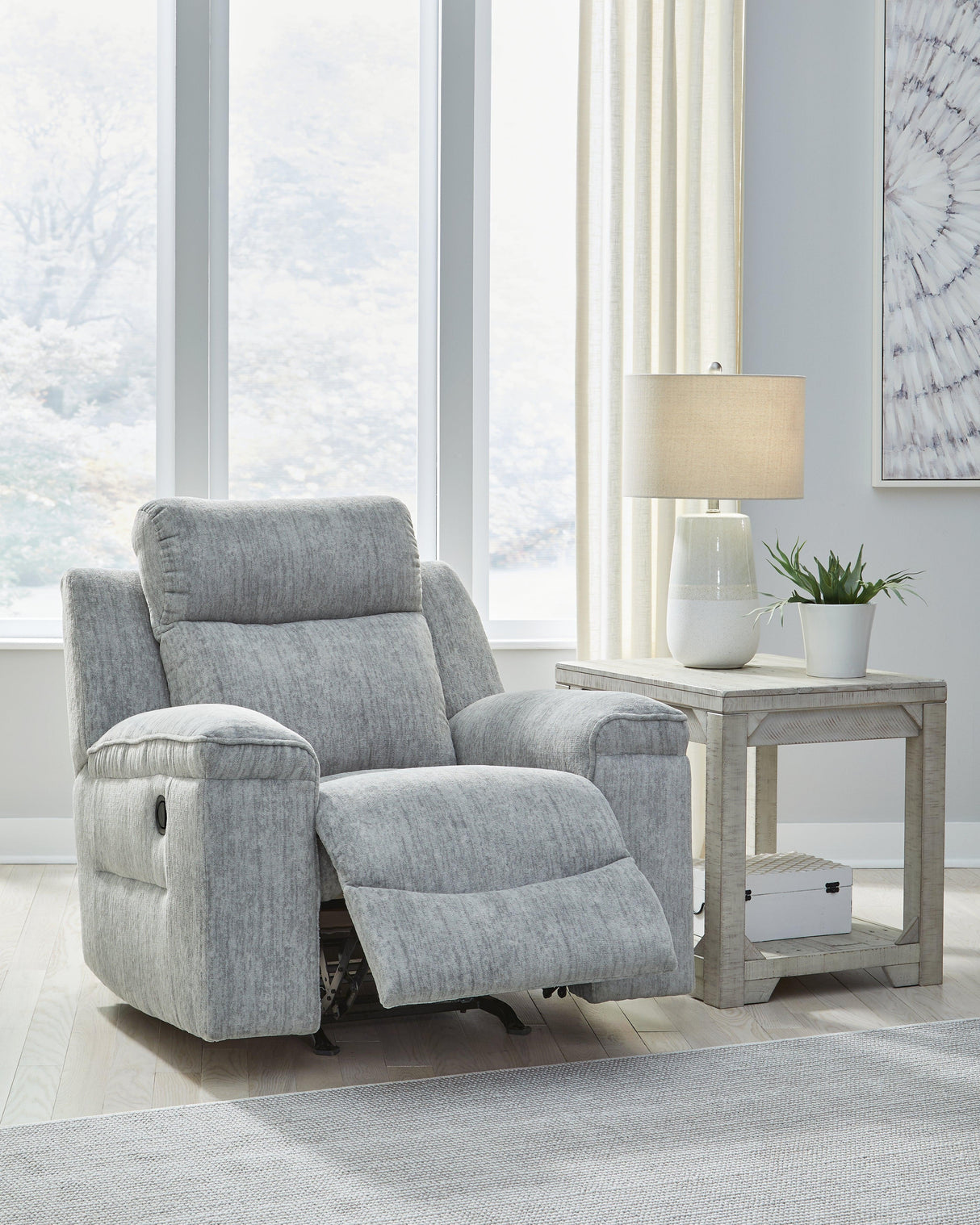[Hot Buy] Buntington Pewter Rocker Recliner by Ashley at Eve Furniture