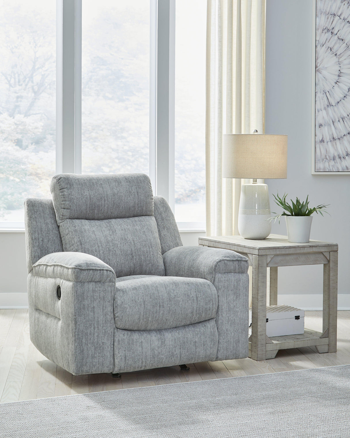 [Hot Buy] Buntington Pewter Rocker Recliner by Ashley at Eve Furniture