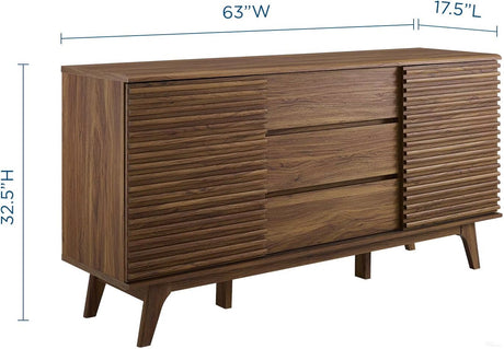 [Hot Buy] Render Walnut 63 Inch Sideboard Buffet Table or TV Stand by Modway at Eve Furniture