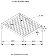 Hounslow Black Platform Queen Bed by Coaster at Eve Furniture