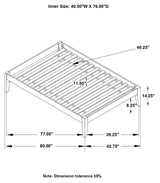 Hounslow Black Platform Twin Bed by Coaster at Eve Furniture
