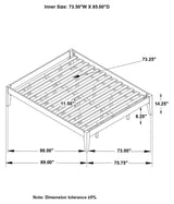 Hounslow Platform California King Bed Black by Coaster at Eve Furniture