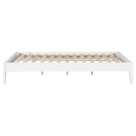 Hounslow White Platform Eastern King Bed by Coaster at Eve Furniture
