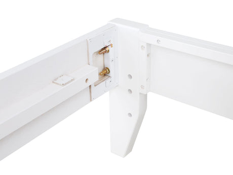 Hounslow White Platform Eastern King Bed by Coaster at Eve Furniture