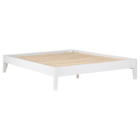 Hounslow White Platform Eastern King Bed by Coaster at Eve Furniture