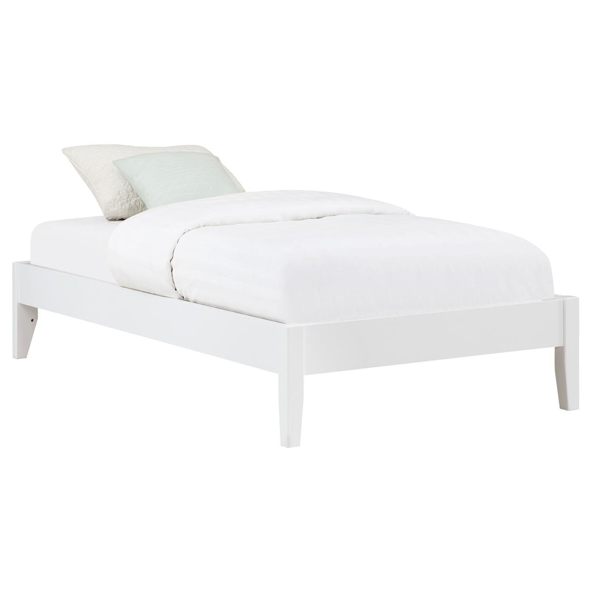 Hounslow White Platform Full Bed by Coaster at Eve Furniture