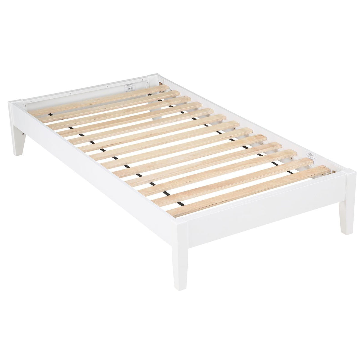 Hounslow White Platform Twin Bed by Coaster at Eve Furniture