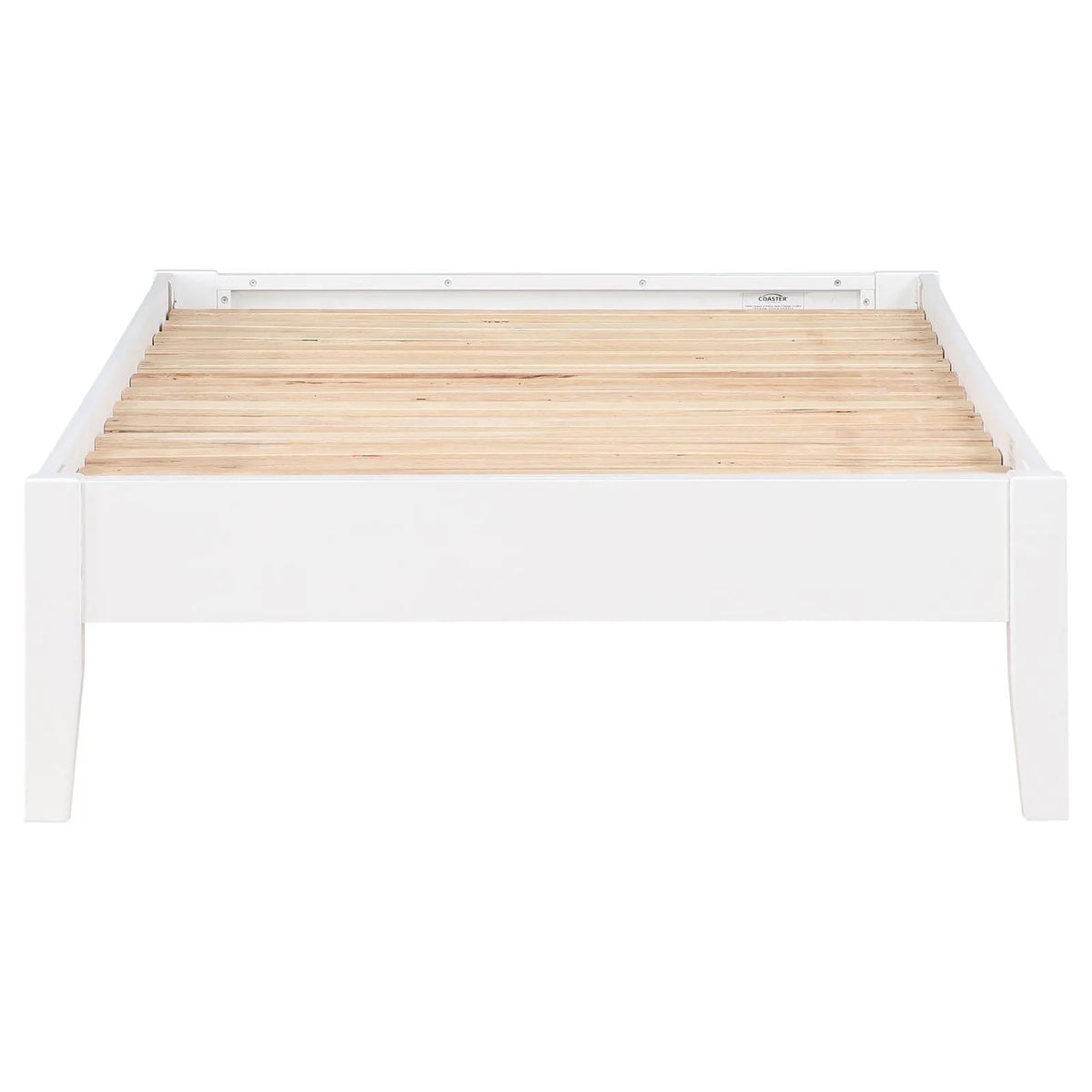 Hounslow White Platform Twin Bed by Coaster at Eve Furniture