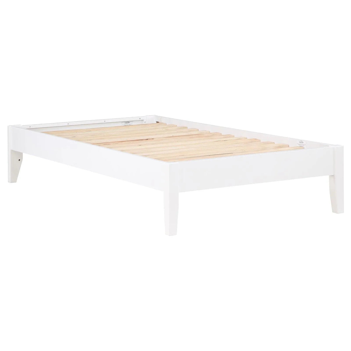 Hounslow White Platform Twin Bed by Coaster at Eve Furniture