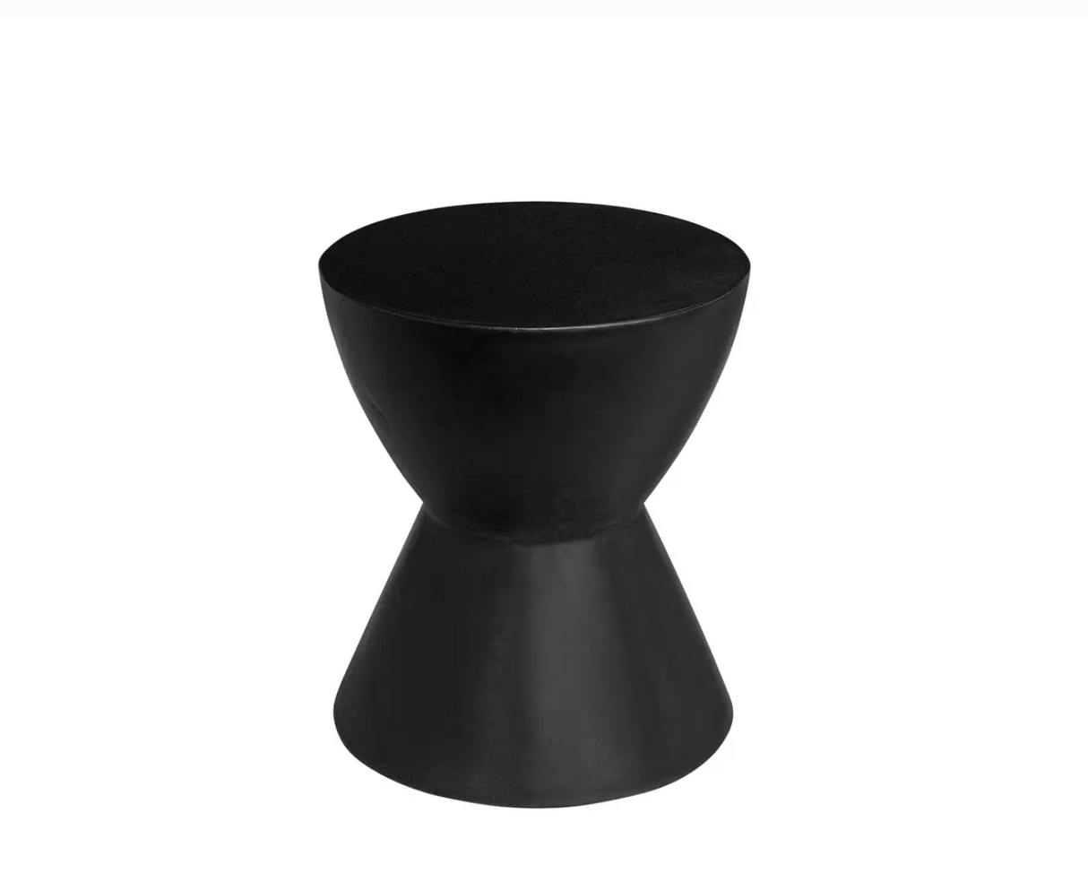 Hourglass Outdoor Stool Black by Moe's Home at Eve Furniture