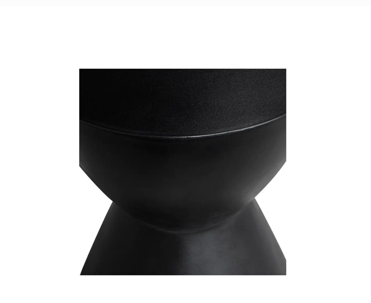 Hourglass Outdoor Stool Black by Moe's Home at Eve Furniture