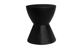 Hourglass Outdoor Stool Black by Moe's Home at Eve Furniture