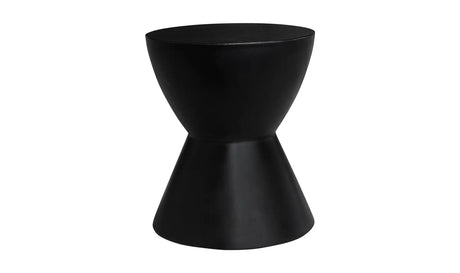 Hourglass Outdoor Stool Black by Moe's Home at Eve Furniture