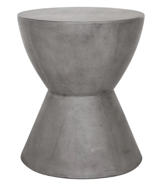 Hourglass Outdoor Stool Dark Grey by Moe's Home at Eve Furniture
