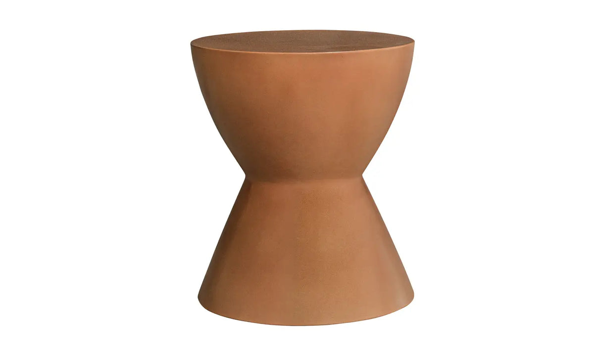 Hourglass Outdoor Stool Terracotta by Moe's Home at Eve Furniture
