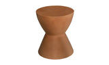 Hourglass Outdoor Stool Terracotta by Moe's Home at Eve Furniture