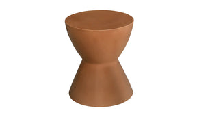 Hourglass Outdoor Stool Terracotta by Moe's Home at Eve Furniture