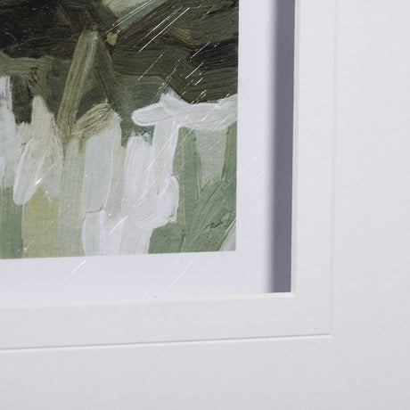 House on a Hill I by Emma Scarvey a Hand Embellished Textured Framed Art Print Matted under Glass by Mercana at Eve Furniture
