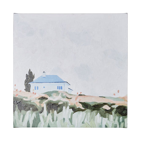 House on a Hill II by Mercana Studio a Hand Embellished Textured Canvas by Mercana at Eve Furniture