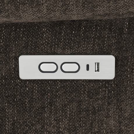 Houston Dark Brown Upholstered Power Lift Recliner Chair by Coaster at Eve Furniture