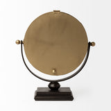 Houston Gold Metal Half Moon Base Table Clock by Mercana at Eve Furniture