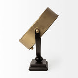 Houston Gold Metal Half Moon Base Table Clock by Mercana at Eve Furniture