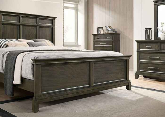 Houston Gray 4-Piece Queen Bedroom Set by Furniture of America at Eve Furniture
