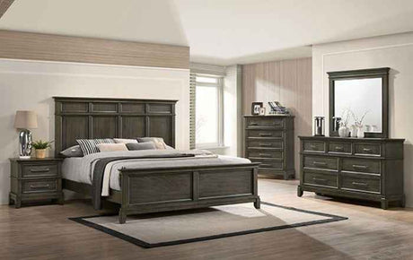 Houston Gray 4-Piece Queen Bedroom Set by Furniture of America at Eve Furniture
