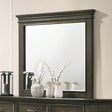 Houston Gray Mirror by Furniture of America at Eve Furniture