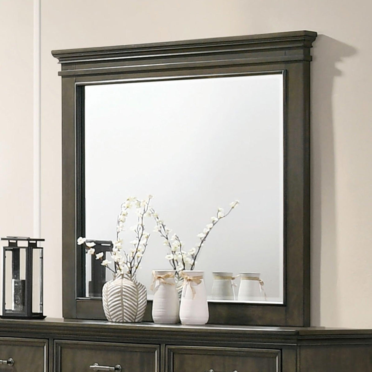 Houston Gray Mirror by Furniture of America at Eve Furniture
